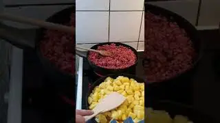 #recettes Viande hach&eacute;e et pommes de terre saut&eacute;es