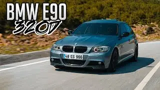 BMW 320D E90 Test Sürüşü / 230 Beygir Gücünde Makyajlı Kasa