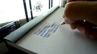 Pilot Custom Heritage 92 Writing Sample (w/ Private Reserve American Blue)