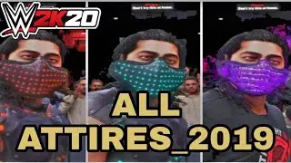 wwe 2k20 mustafa Ali all attires on 2019.