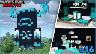 I build this warden statue base in Minecraft hardcore !