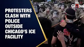 LIVE: Protesters Confront Police Outside ICE Facility in Chicago, Illinois