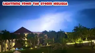 Lightning from the Storm Melissa | Punta Cana 