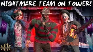 Playing Nightmare Team on Dark Queen's Tower. MK Mobile. 91-105