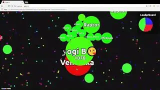 Agar.io team mode turnaround #10 with Khazra😘