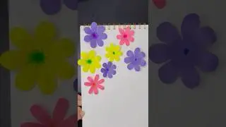Easy paper flower making for kids #howtomake #paperflower #papercraft easy art and craft for kids