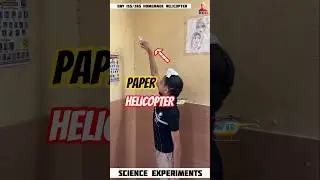 homemade paper helicopter | children science experiment #diy #physics
