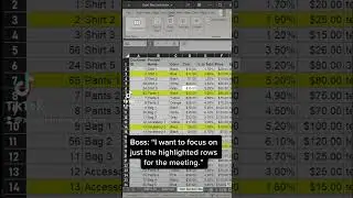 Совет Excel по фильтрации и сортировке по цвету