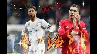 Crazy Defensive skills,goals of Sergio Ramos VS Chris Smalling 2018