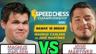 Brilliant Magnus carlsen vs stong Jose Martinez Quarter Final SPEED CHESS CHAMPIONSHIP 2025