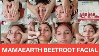 Mamaearth Beetroot Hydraful Facial  with Beetroot & Hyaluronic Acid&nbsp;step by step salon demo in Hindi