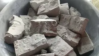 Pure cement chunks soft snappy silky 🤤 crumbling 😍|satisfying video|Asmr puppys