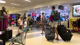 People watching at Charlotte Douglas Airport