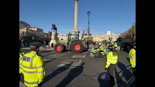🚨Live london farmers protest/palestine action mass arrest 