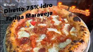 Pizza napoletana moderna o contemporanea con farina Maraveja idro75% impasto diretto