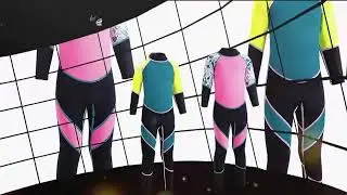 Summer new children's water surfing suit 2mm custom color swimming suit,