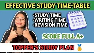 Daily Study Timetable 🧠 | Follow This After School to Score A+ in Exams🙌