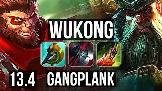 WUKONG vs GP (TOP) | 6 solo kills, 1.1M mastery | EUW Diamond | 13.4