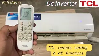 TCL & Onida inverter ac remote all functions || tcl ac remote setting & all functions Urdu & Hindi