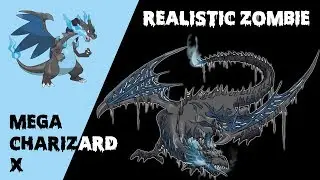 Pokemon Zombie #2: Realistic Zombie Mega Charizard X - Happy Halloween !