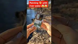 painting with river water ||| world smallest art || #colorfulness #painterly  #vietnameseartist
