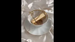 Procedimento fazendo a solução caseira para remover e transferir ouro para peças