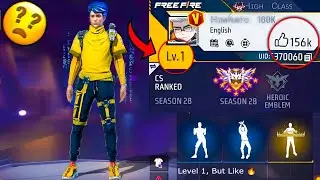 How Its Possible ? 😲 150k Likes In Level 1 ID 😵‍💫 Nalla Free Fire