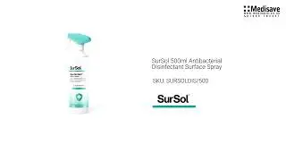 SurSol 500ml Antibacterial Disinfectant Surface Spray SURSOLDIS 500