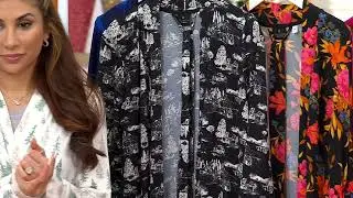 Bumblebella by Jill Martin Dreamy Jersey  Spa Robe on QVC