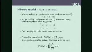 Application of Bayesian model averaging and population Monte Carlo to inference from metagenomic