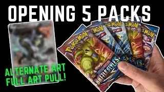RARE ALTERNATE ART PULL! | OPENING 5 PACKS OF POKÉMON BATTLE STYLES