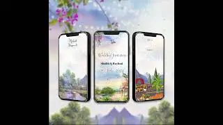 Digital Wedding Invitation Video | Online Animated Video Invitation Maker | AI- 1341