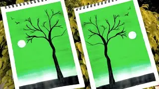 &ldquo;Easy Tree Silhouette Painting | Simple Acrylic Landscape for Beginners&rdquo;