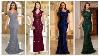 Elegant sequin Mermaid formal dresses elegant prom evening wedding guest gown for girls #2026 