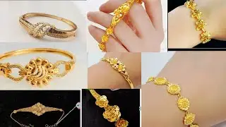 Beautiful Gold Bracelet designs || Gold Bracelet Collection || Muha's Vlog