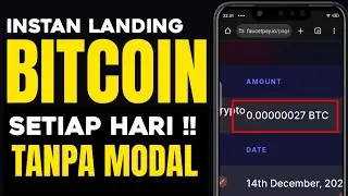 BARU RILIS 2025!! BITCOIN GRATIS SETIAP HARI 🤑- WEB PENGHASIL SALDO BITCOIN TERBUKTI MEMBAYAR 2025