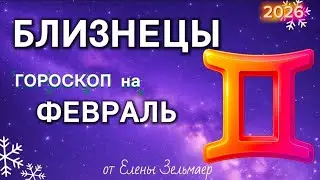 ✨️ БЛИЗНЕЦЫ  -  ГОРОСКОП НА ФЕВРАЛЬ  2026  ✨️ от Елены Зельмаер