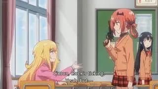 Satania gets shot and fucking dies Metal Gear style