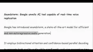 What is Audio Generation? AI Model by Soundstorm explained