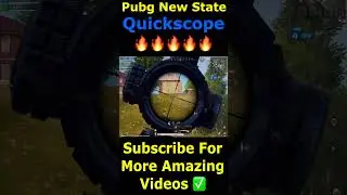 Sniper Quickscope with Kar98k 🔥 in | PUBG NEW STATE game