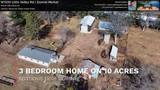 Spooner, WI County Home & Hobby Farm on 10 Acres for Sale | N7030 Little Valley Rd | Donnie Marker