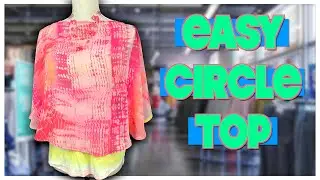 Легкий круглый топ | Проект для начинающих | Канал Sewing Room