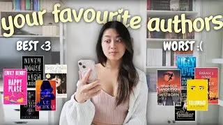ranking the BEST and WORST books from your favourite authors 📚 | book recs & unpopular opinions