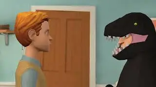 Dark Dinosaur beats up David for not bringing back Evil Dinosaur/grounded