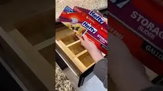 Food Storage Bag Holder: Make your drawer neat and organized with this bamboo box