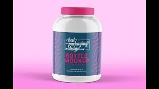 Supplement Jar Psd Mockup