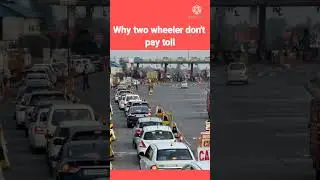 why two wheeler don't pay toll tax #shorts