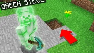 Копайте прямо вниз, чтобы НАЙТИ секретную базу Minecraft ЗЕЛЕНОГО СТИВА