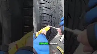 Fix a Flat Tire in 60 Seconds🔥#shorts #repairing #engineering #tyre