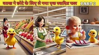 बतख ने छोटी लिए ले गया स्वादिष्ट फल PART 3 #cartoon #duckrescue #hindistories #kahani